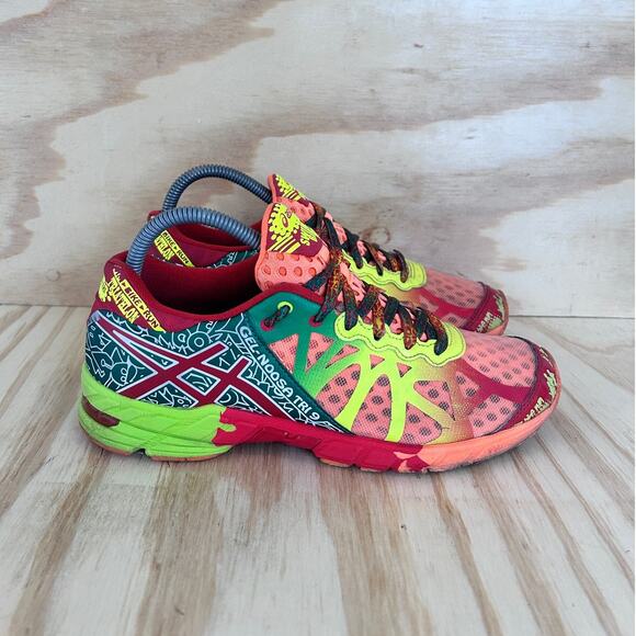 Asics - Noosa TRI 9 - Running Shoes - Red/Pink - Women's - 8 - T458N - Picture 1 of 9